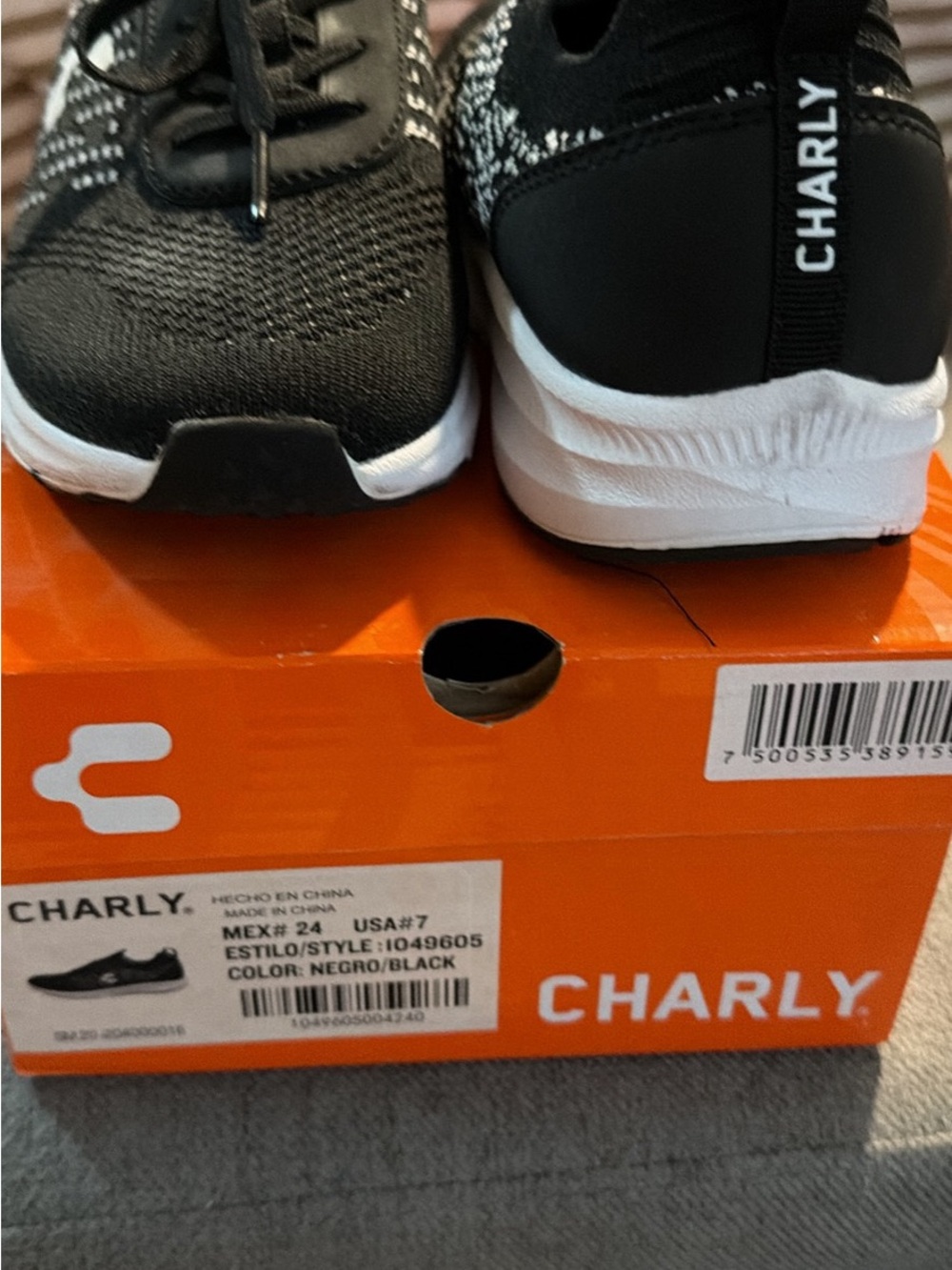 Charly Women's Black Athletic Sneakers - Lightweight Comfort